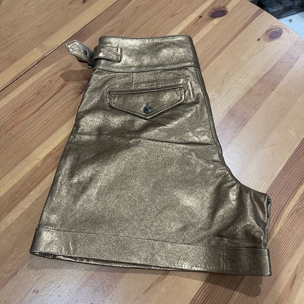 Brand New!!!! Banana Republic Lamb Leathers High Wait Short